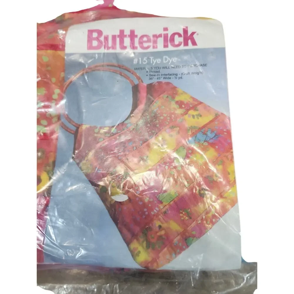 Hancock Fabrics Butterick Kit by the Handbag Boutique #15 Tye Dye Vintage Sealed